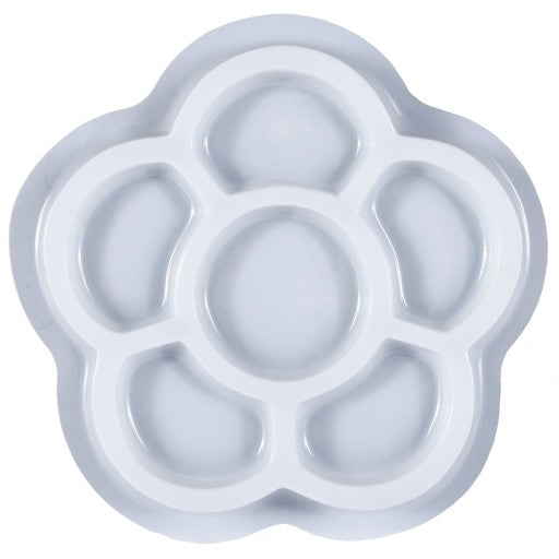 Set De Ceai Din Porcelan idealStore Let's Paint Pentru Vopsit, Vase din Portelan, 12 Vopsele Colorate, Paleta pentru Vopsele, Creativitate, Imaginatie, Set Refolosibil