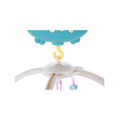 Carusel Interactiv Multifunctional Sleepy Owl idealSTORE, Include Proiector de Veghe cu 100 de Melodii, Diferite Pandantive cu Animale Multicolore Detasabile, Rotire 360 grade, Buton pentru Reglarea Sunetului in 4 Trepte, Control la Distanta