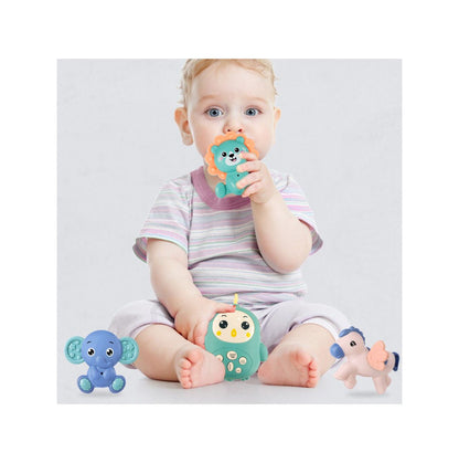 Carusel Interactiv Multifunctional Sleepy Owl idealSTORE, Include Proiector de Veghe cu 100 de Melodii, Diferite Pandantive cu Animale Multicolore Detasabile, Rotire 360 grade, Buton pentru Reglarea Sunetului in 4 Trepte, Control la Distanta