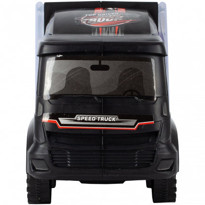 Camion valiza cu 6 masinute incluse Negru