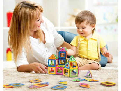 Set Inteligent de constructie Magnetic idealStore, 41 de Piese, Multicolore, Educativ, Creativ, Posibilitatea de forme nelimitate, Stimuleaza imaginatia si creativitatea, Magneti Neodim