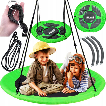 Leagan pentru copii profesional idealStore Stork's Nest, tip Cuib, Sarcina maxima 150 Kg, Diametru 116 cm, Cadru Otel