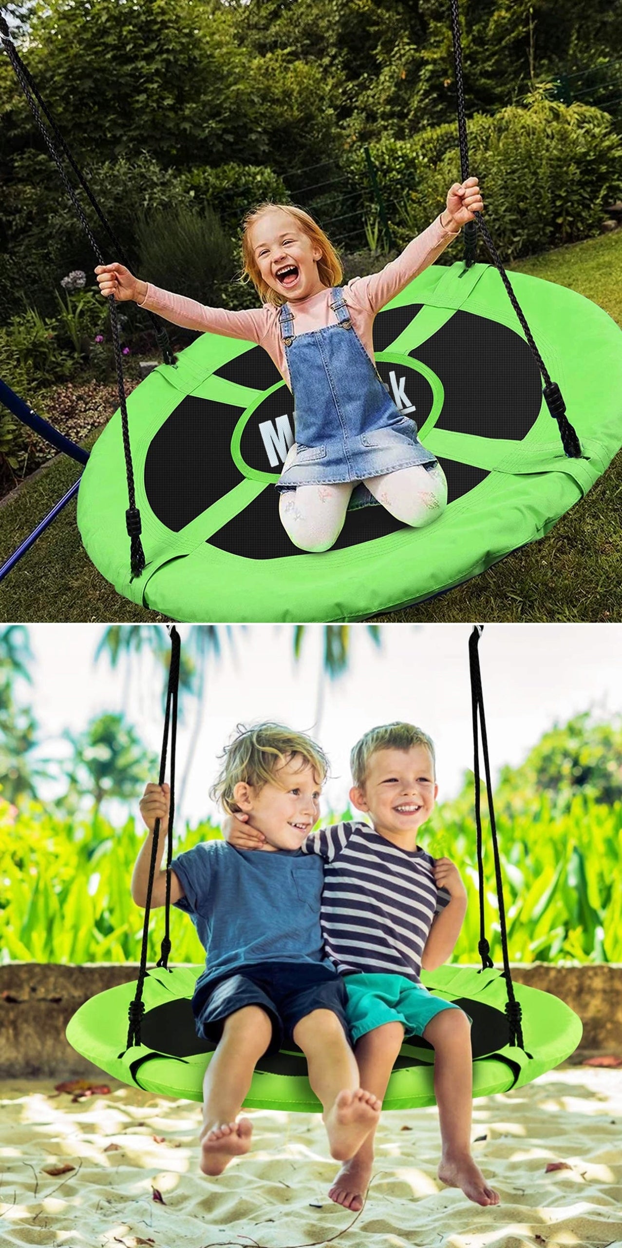 Leagan pentru copii profesional idealStore Stork's Nest, tip Cuib, Sarcina maxima 150 Kg, Diametru 116 cm, Cadru Otel