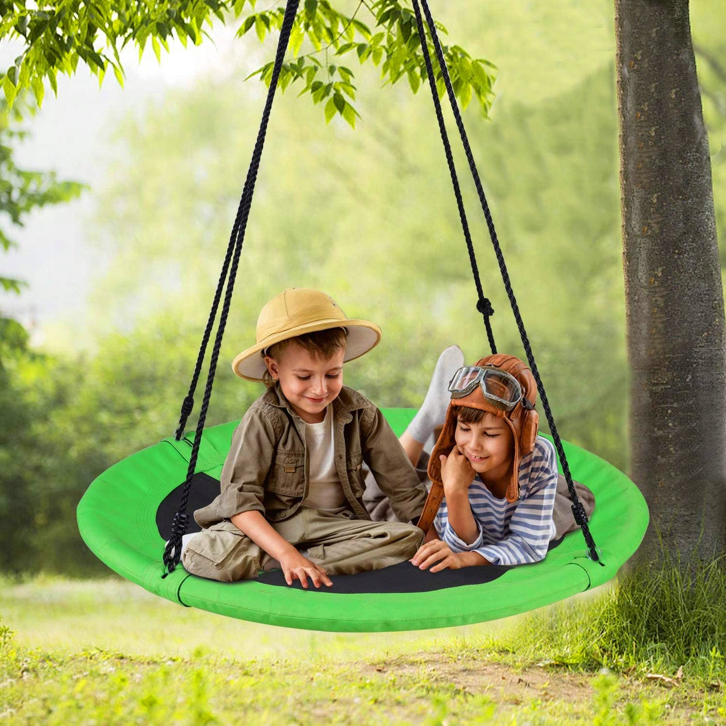 Leagan pentru copii profesional idealStore Stork's Nest, tip Cuib, Sarcina maxima 150 Kg, Diametru 116 cm, Cadru Otel