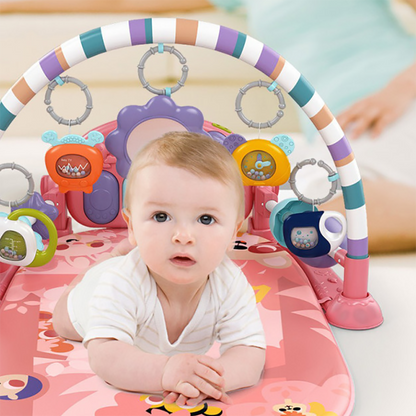 Covoras interactiv Muzical indealSTORE pentru bebelusi cu lumini si sunete, Include pian, saltea, Dezvolta imaginatia copilului