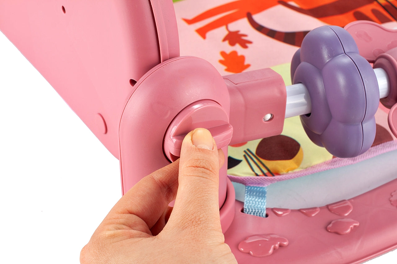 Covoras interactiv Muzical indealSTORE pentru bebelusi cu lumini si sunete, Include pian, saltea, Dezvolta imaginatia copilului