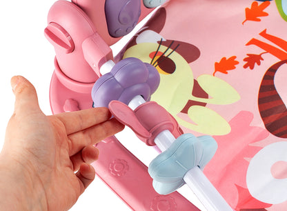 Covoras interactiv Muzical indealSTORE pentru bebelusi cu lumini si sunete, Include pian, saltea, Dezvolta imaginatia copilului