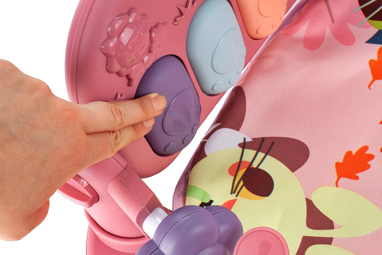 Covoras interactiv Muzical indealSTORE pentru bebelusi cu lumini si sunete, Include pian, saltea, Dezvolta imaginatia copilului