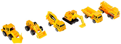 Camion cu Vehicule de constuctii Speed Top Racing idealSTORE, Dimensiuni 43 x 12 x 17 cm Echipat cu roti durabile din cauciuc, Efecte sonore, Lumini, Rampa, Accesorizat cu 6 vehicule, Fabricat din plastic durabil