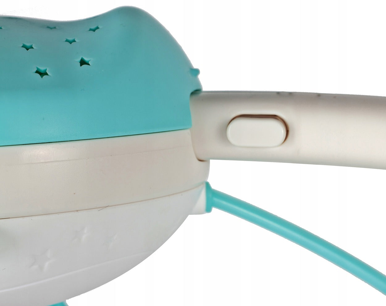 Carusel Interactiv Multifunctional Night Bed Bell idealStore, Rotire 360, Efecte Luminoase si Sonore, Proiector cu Stelute, 500 Melodii de Somn, Mod de Noapte, Oglinda, Telecomanda Inclusa, Albastru