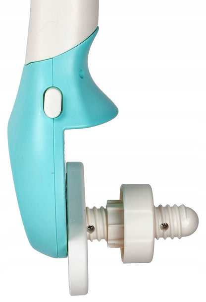 Carusel Interactiv Multifunctional Night Bed Bell idealStore, Rotire 360, Efecte Luminoase si Sonore, Proiector cu Stelute, 500 Melodii de Somn, Mod de Noapte, Oglinda, Telecomanda Inclusa, Albastru