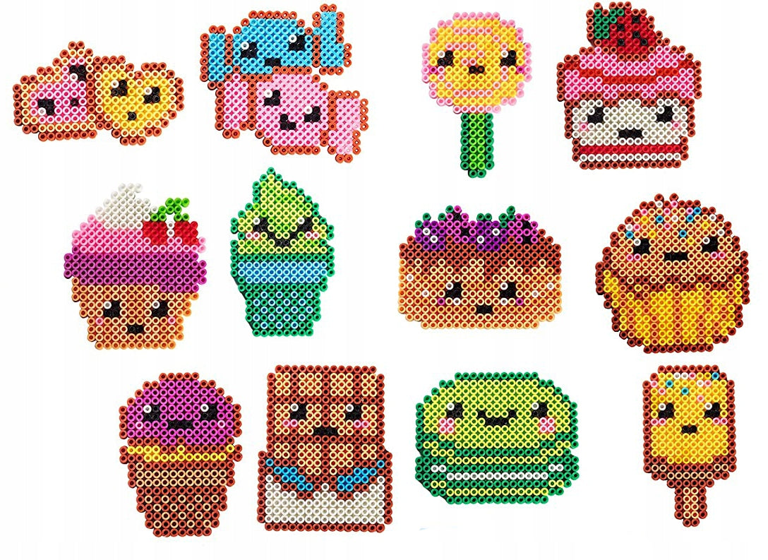 Set 5000 Margele de calcat Iron Beads idealSTORE, Include Sabloane, 10 suporturi de calcat, Hartii de Calcat, Penseta, Culori Vii, Posibilitatea de a construi diferite modele, Dezvolta Concentrarea copilului