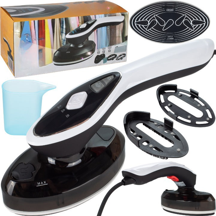 Fier de calcat orizontal/vertical IdealStore,1500w cu talpa ceramica rotativa la 90 de grade de inalta calitate cu suport orizontal, rezervor de 120 ml, debit 23g/min