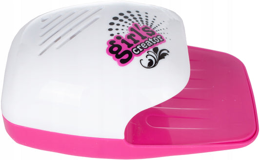 Set Stilizare Unghii Cu Lampa Si Uscator Nail Glam idealStore, Dimensiuni 14 x 9 x 6 cm, Oje Colorate, Accesorii Incluse, Elemente Sigure si Rezistente, Uscator Inclus