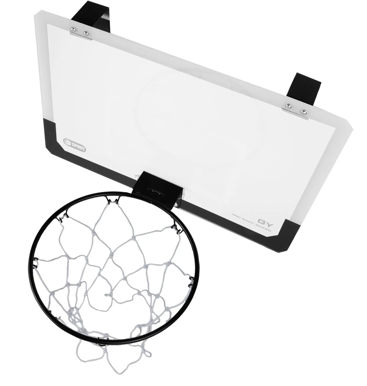 Cos de Baschet pentru Copii Shot Basketball idealSTORE, Include Pompa de umflat, Minge, Panou Transparent, Inel rabatabil cu Arc, Prindere perete sau usa, pentru interior sau exterior