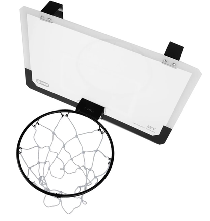Cos de Baschet pentru Copii Shot Basketball idealSTORE, Include Pompa de umflat, Minge, Panou Transparent, Inel rabatabil cu Arc, Prindere perete sau usa, pentru interior sau exterior