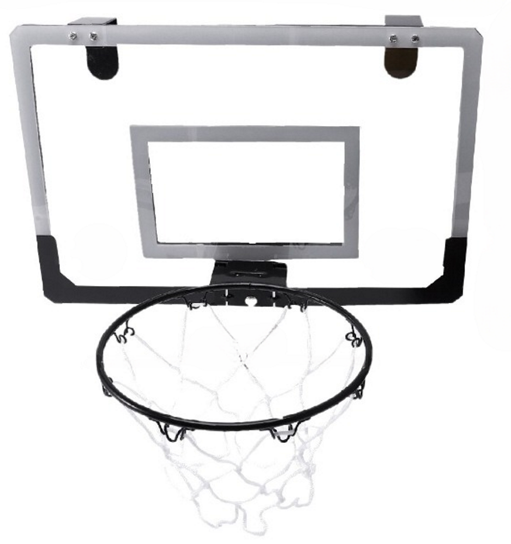 Cos de Baschet pentru Copii Shot Basketball idealSTORE, Include Pompa de umflat, Minge, Panou Transparent, Inel rabatabil cu Arc, Prindere perete sau usa, pentru interior sau exterior