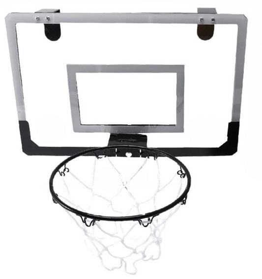 Cos de Baschet pentru Copii Shot Basketball idealSTORE, Include Pompa de umflat, Minge, Panou Transparent, Inel rabatabil cu Arc, Prindere perete sau usa, pentru interior sau exterior