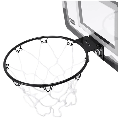 Cos de Baschet pentru Copii Shot Basketball idealSTORE, Include Pompa de umflat, Minge, Panou Transparent, Inel rabatabil cu Arc, Prindere perete sau usa, pentru interior sau exterior
