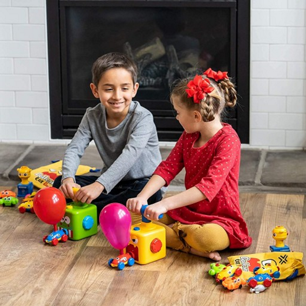 Set Lansator Aerodinamic de Baloane POWER BALLOON IdealStore, 12,5 x 11,5 x 22 cm, Insotit de 21 de accesorii, Verde