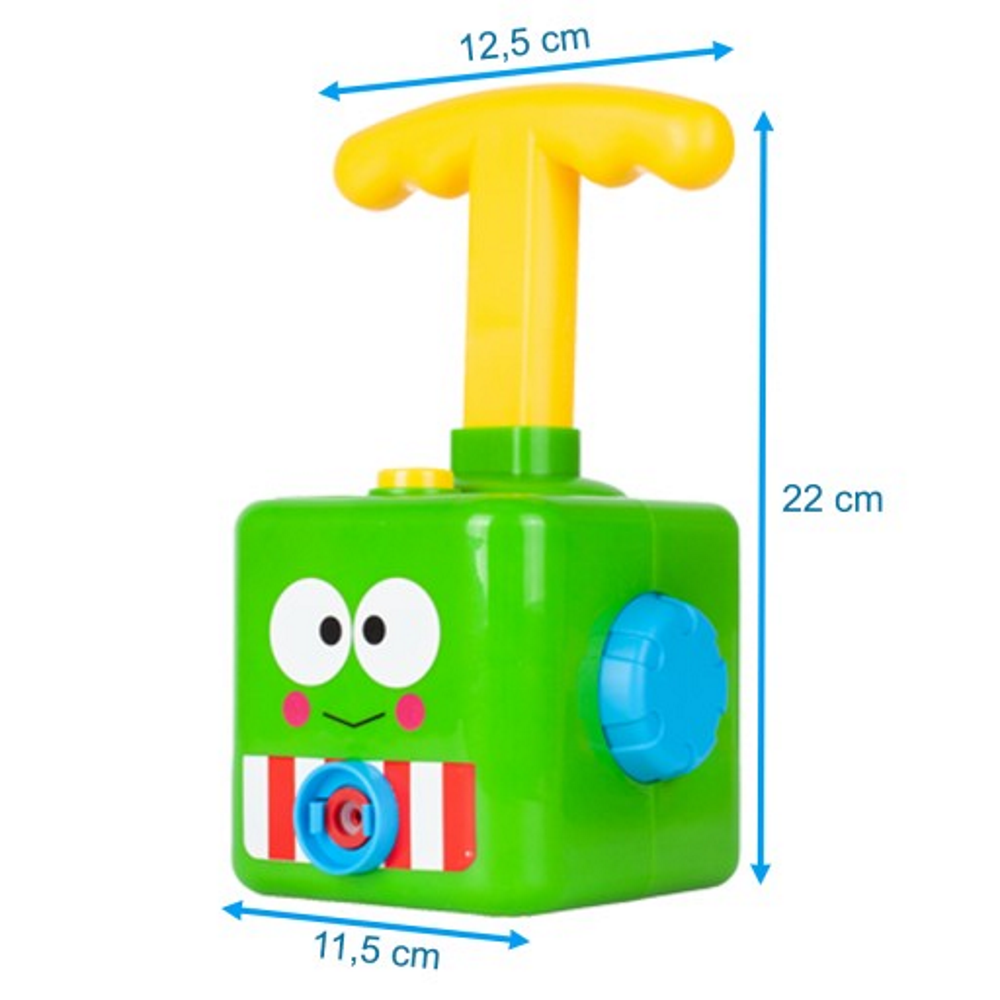 Set Lansator Aerodinamic de Baloane POWER BALLOON IdealStore, 12,5 x 11,5 x 22 cm, Insotit de 21 de accesorii, Verde