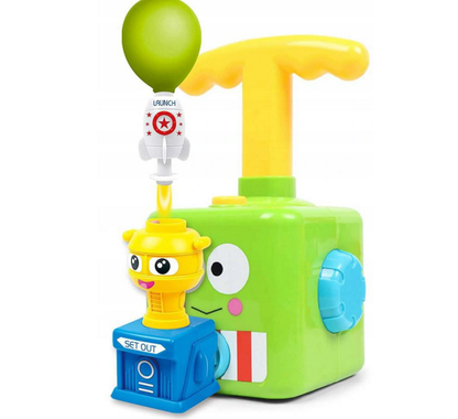 Set Lansator Aerodinamic de Baloane POWER BALLOON IdealStore, 12,5 x 11,5 x 22 cm, Insotit de 21 de accesorii, Verde