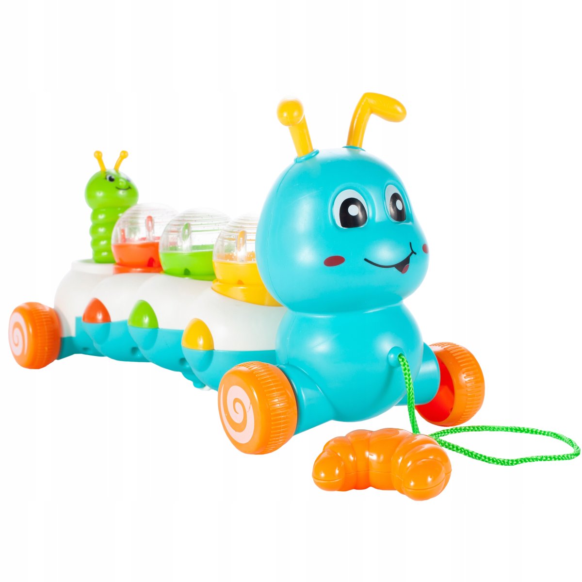 Omida Interactiva Colorata Play With Me idealStore, Efecte Muzicale si Sonore, Coarda Inclusa, Jucarie Pentru Bebelusi, Exercita Echilibrul Si Concentrarea