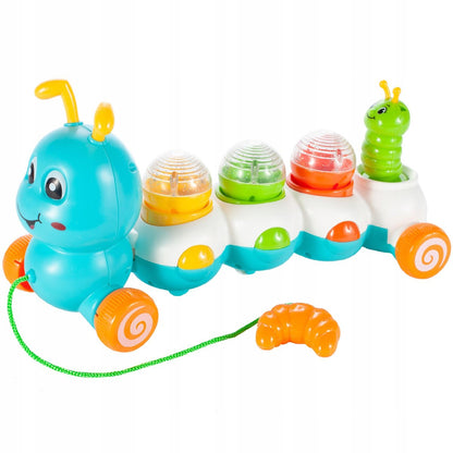 Omida Interactiva Colorata Play With Me idealStore, Efecte Muzicale si Sonore, Coarda Inclusa, Jucarie Pentru Bebelusi, Exercita Echilibrul Si Concentrarea