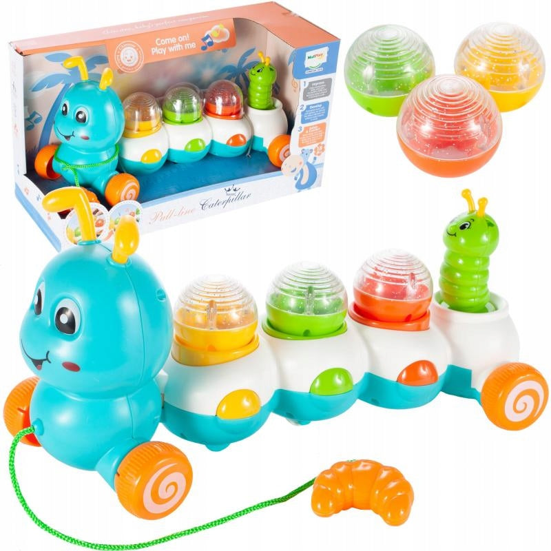 Omida Interactiva Colorata Play With Me idealStore, Efecte Muzicale si Sonore, Coarda Inclusa, Jucarie Pentru Bebelusi, Exercita Echilibrul Si Concentrarea