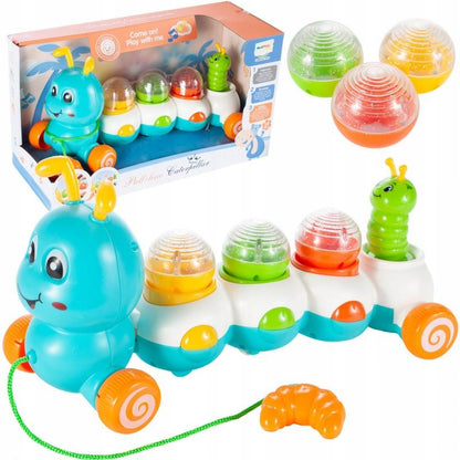 Omida Interactiva Colorata Play With Me idealStore, Efecte Muzicale si Sonore, Coarda Inclusa, Jucarie Pentru Bebelusi, Exercita Echilibrul Si Concentrarea