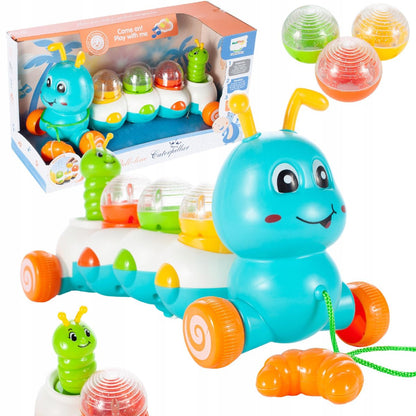 Omida Interactiva Colorata Play With Me idealStore, Efecte Muzicale si Sonore, Coarda Inclusa, Jucarie Pentru Bebelusi, Exercita Echilibrul Si Concentrarea