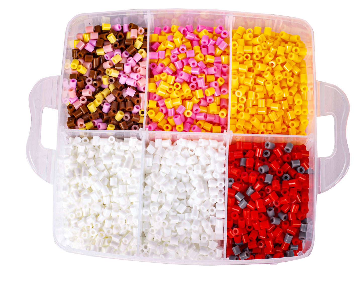 Set 6000 Margele de calcat Iron Beads idealSTORE, cu Sabloane, Pensete, Tampoane, Hartie de calcat, culoare Multicolor