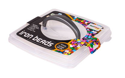 Set 6000 Margele de calcat Iron Beads idealSTORE, cu Sabloane, Pensete, Tampoane, Hartie de calcat, culoare Multicolor