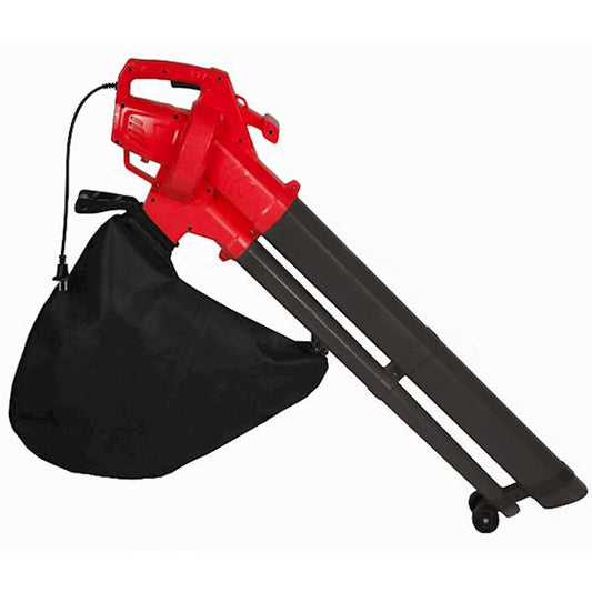 Suflanta si aspirator de gradina cu tocator profesionala IdealStore, Putere 3200W cu sac pentru colectare, de putere mare cu eficienta sporita