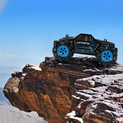 Masinuta cu Telecomanda King Sport idealSTORE, Include 17 Butoane pentru Control, Ceas cu 3 moduri pentru Controlul Masinutei, Control Volum, Sunete si Cantece de Masina, Lumini Albastre, Roti Cauciucate, Viraj Stanga-Dreapta, Inainte-Inapoi, Lateral