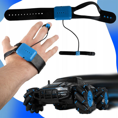 Masinuta cu Telecomanda King Sport idealSTORE, Include 17 Butoane pentru Control, Ceas cu 3 moduri pentru Controlul Masinutei, Control Volum, Sunete si Cantece de Masina, Lumini Albastre, Roti Cauciucate, Viraj Stanga-Dreapta, Inainte-Inapoi, Lateral