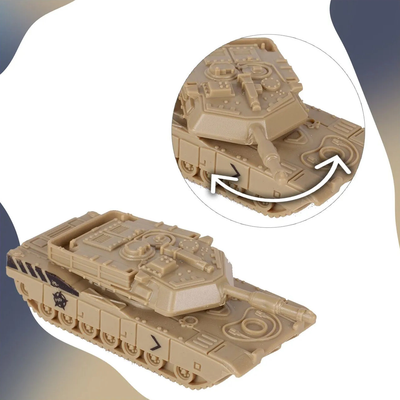 Portavion Militar de Jucarie Aircraft Carrier idealSTORE, Include 10 Soldati, Elicopter, Vehicule Militare, Tanc, Avioane, Turn de Control, Macara, Rampa Extensibila, Radare rotative 360, Barca, Design Realist