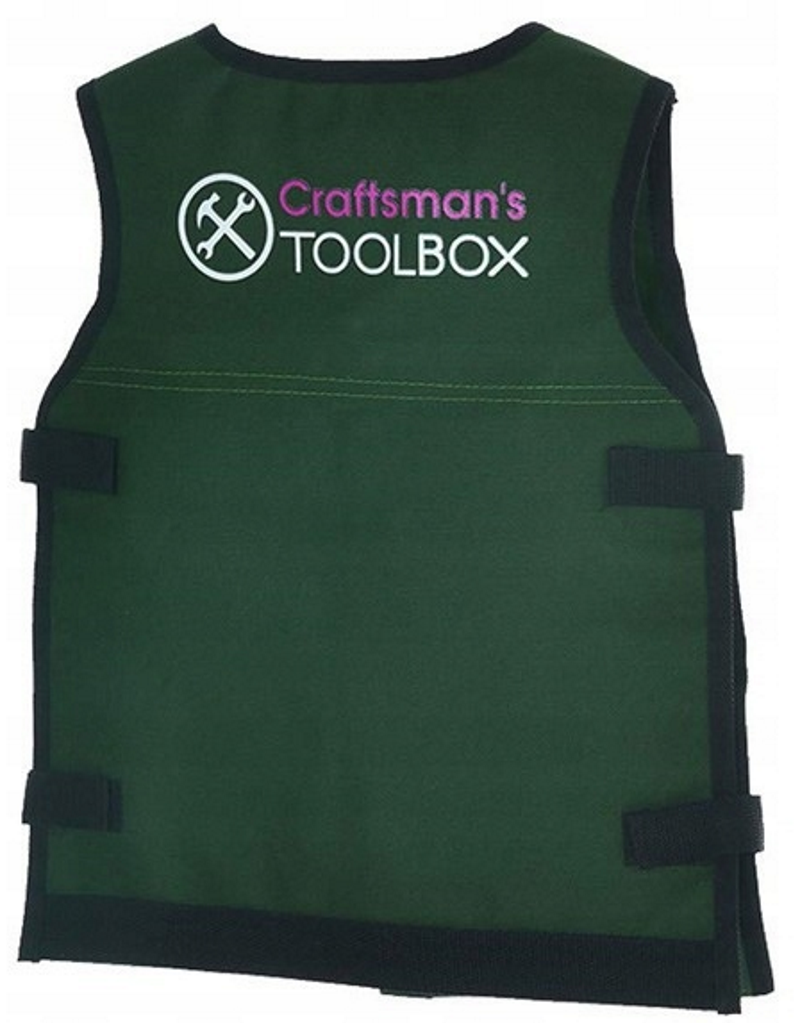 Kit Instrumente bricolaj Tool Box idealSTORE, Echipat cu o Casca reglabila de protectie, Vesta cu diferite accesorii multifunctionale, Cleste, Ciocan, Cheie, Surubelnita, Dezvolta educatia celor mici