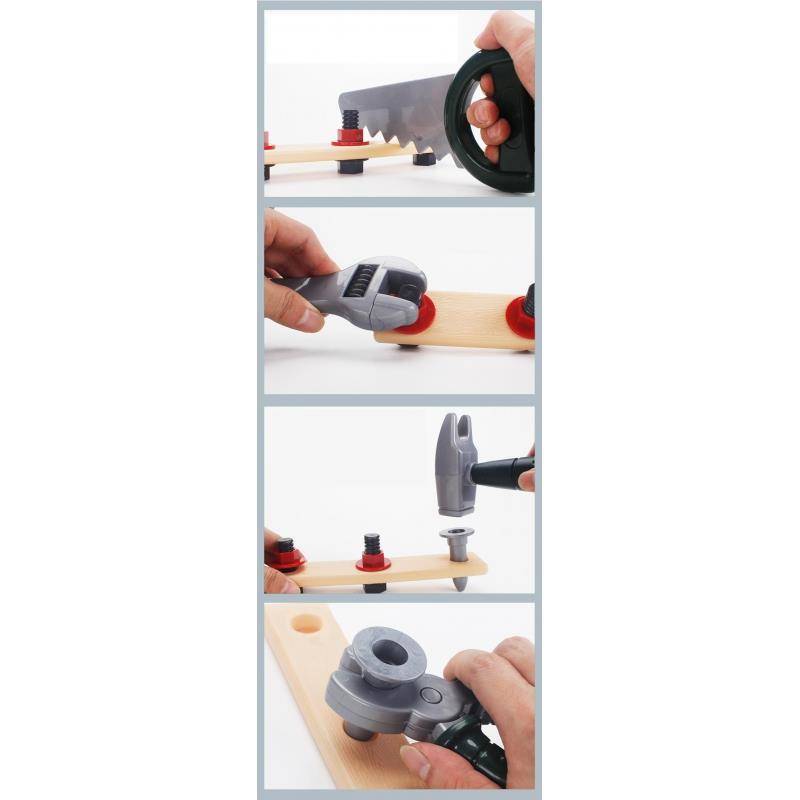 Set Creativ Instrumente de bricolaj idealSTORE CRAFTMAN'S, Dimensiuni 30 x 26 x 11 cm, Include numeroase accesorii multifunctionale, realizate din plastic, Rucsac cu buzunare pentru depozitarea uneltelor