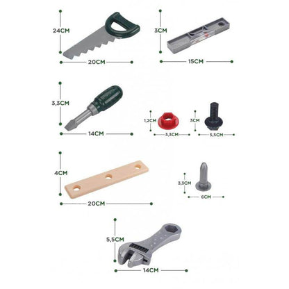 Set Creativ Instrumente de bricolaj idealSTORE CRAFTMAN'S, Dimensiuni 30 x 26 x 11 cm, Include numeroase accesorii multifunctionale, realizate din plastic, Rucsac cu buzunare pentru depozitarea uneltelor