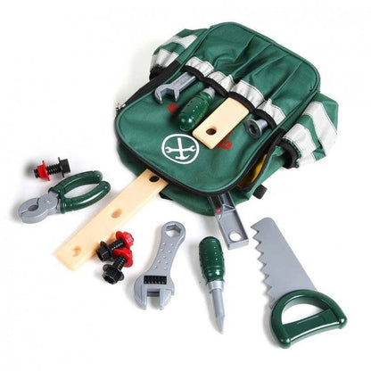 Set Creativ Instrumente de bricolaj idealSTORE CRAFTMAN'S, Dimensiuni 30 x 26 x 11 cm, Include numeroase accesorii multifunctionale, realizate din plastic, Rucsac cu buzunare pentru depozitarea uneltelor