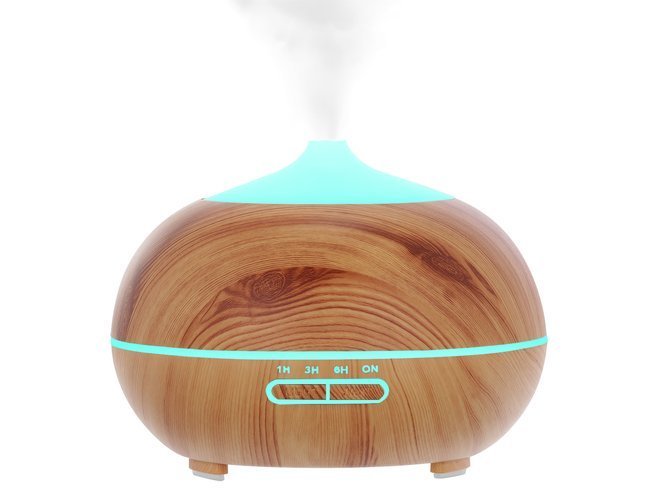 Difuzor Aromaterapia idealStore HousePerfume cu Umidificator, Functie de Ionizare incorporat, iluminare Led cu 6 culori diferite, Umidifica aerul la nivel Optim, Silentios, Functie de Aromaterapie, Telecomanda