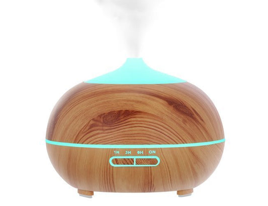 Difuzor Aromaterapia idealStore HousePerfume cu Umidificator, Functie de Ionizare incorporat, iluminare Led cu 6 culori diferite, Umidifica aerul la nivel Optim, Silentios, Functie de Aromaterapie, Telecomanda