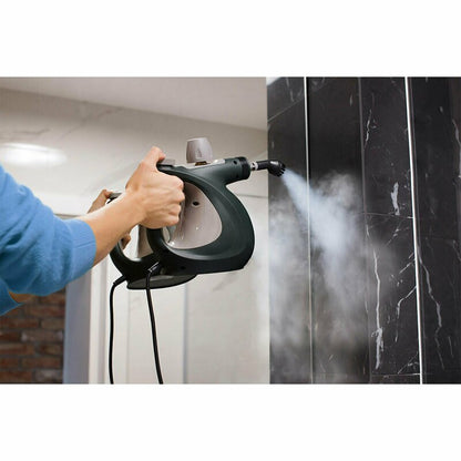 Aparat de curatat cu abur IdealStore, Profesional, putere 1000W, Capacitate 350 ml, Presiune 3,5 bari, ideal pentru locuinta, Negru