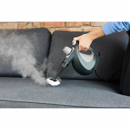 Aparat de curatat cu abur IdealStore, Profesional, putere 1000W, Capacitate 350 ml, Presiune 3,5 bari, ideal pentru locuinta, Negru