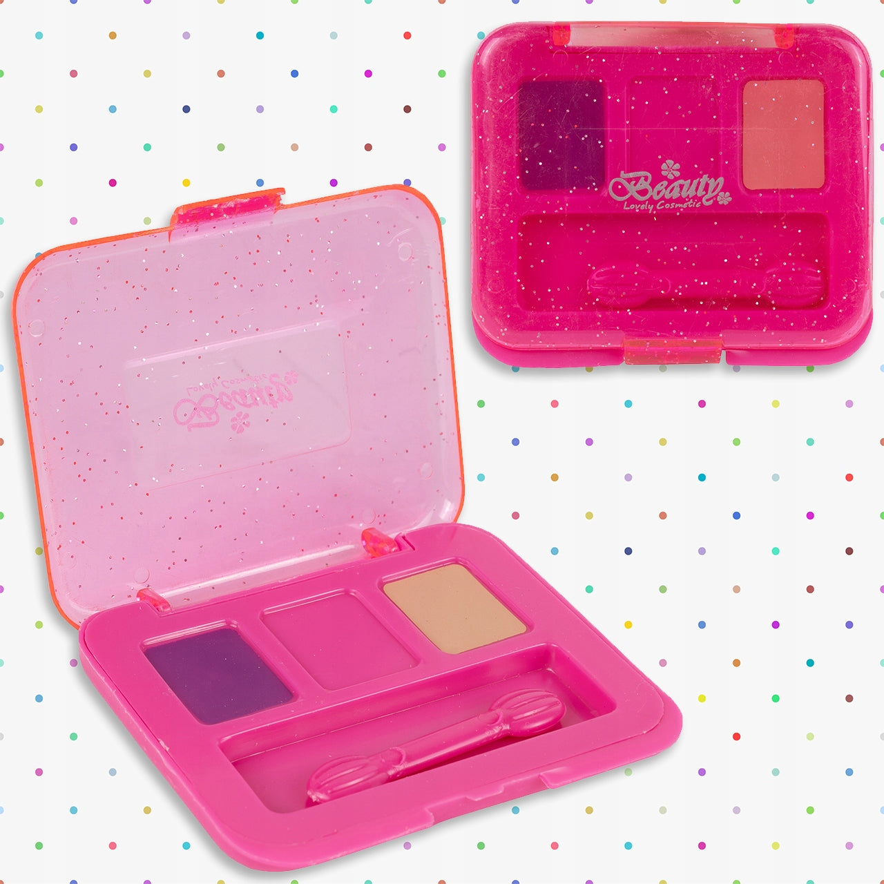 Poseta Make up Taste Fashion idealSTORE, Include O Multime de elemente pentru Infrumusetare, Ondulator, Oja, Perie de Par, Geanta de Plastic Flexibila cu Maner, Creeaza o lume a basmului prin jocul de rol