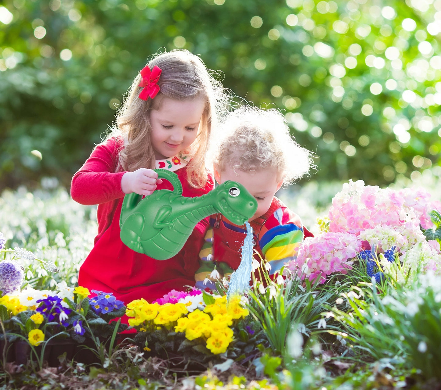 Set de Gradina Pentru Copii idealSTORE Little Gardener, Include 9 Accesorii de Gradinarit, Foarfeca, Sapa, Grebla, Manusi, Cultivator, Geanta pentru Depozitare Cadou, Dezvolta Abilitatile Manuale, Imaginatia, Creativitatea