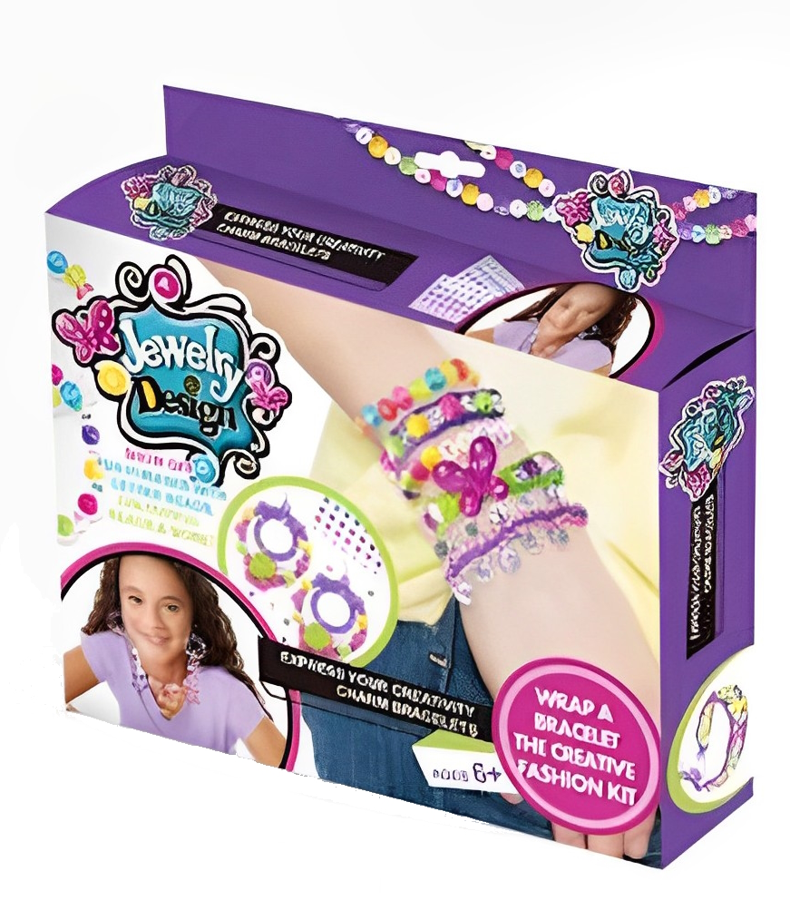 Set de Creatie idealStore JDesign, Bratari personalizate, Cercei, Bijuterii, 6 culori, Margele si Litere, Pandantive, Pietricele Sclipitoare, 12 Forme din plastic