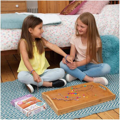 Set de Creatie idealStore JDesign, Bratari personalizate, Cercei, Bijuterii, 6 culori, Margele si Litere, Pandantive, Pietricele Sclipitoare, 12 Forme din plastic