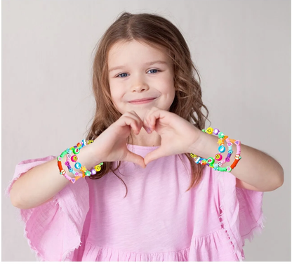 Set de Margele Jewelry Series idealSTORE, Include 480 de Elemente colorate in diferite forme, Sfoara transparenta, Carlig si cleme pentru bijuterii, Cercei, Cutie pentru depozitare, Stimuleaza abilitatile manuale